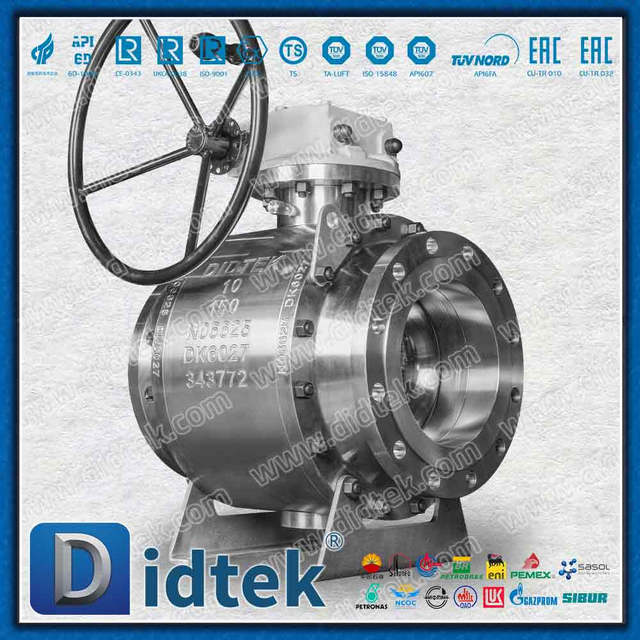 Inconel Alloy625 شفة الختم Elgiloy صمام كروي مرتكز الدوران